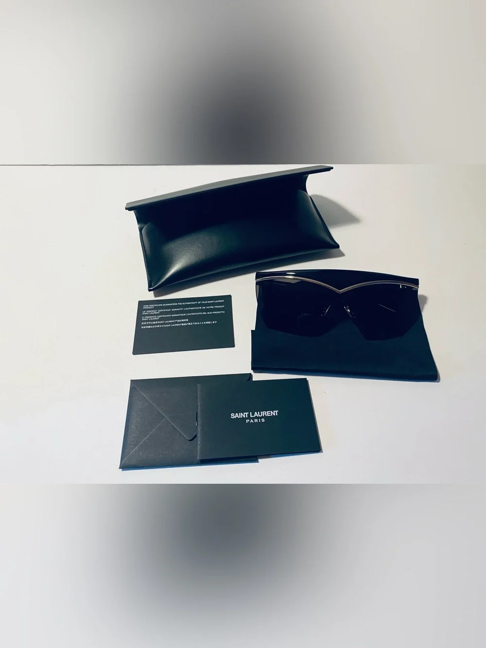 SAINT LAURENT SL 614 MASK 001 Newwave Injection Black 99 mm Women's Sunglasses - Picture 6 of 7